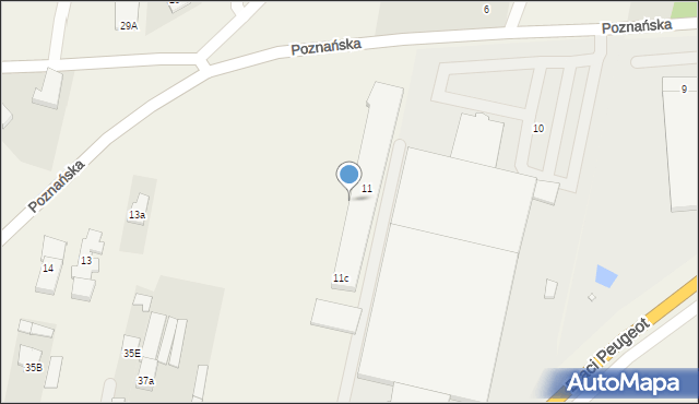 Karpicko, Poznańska, 11b, mapa Karpicko