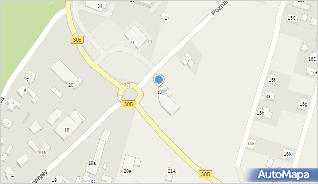 Karpicko, Poznańska, 18, mapa Karpicko