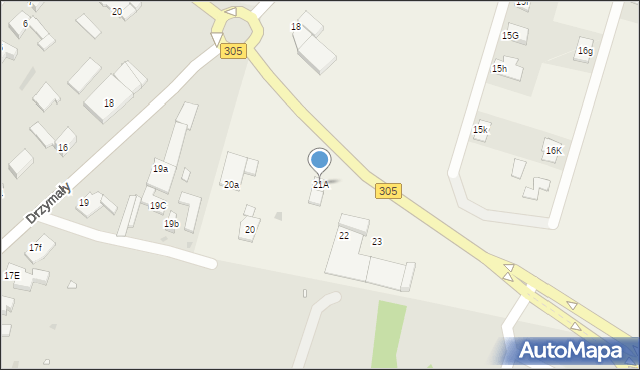 Karpicko, Poznańska, 21A, mapa Karpicko