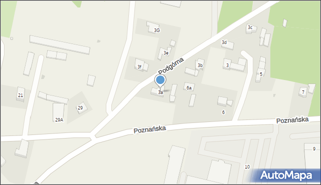 Karpicko, Poznańska, 3a, mapa Karpicko
