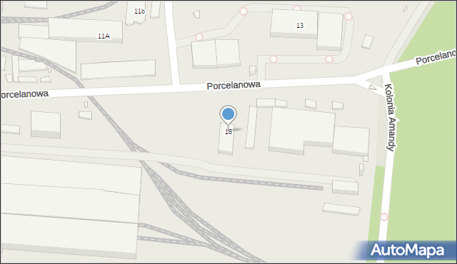 Katowice, Porcelanowa, 18, mapa Katowic