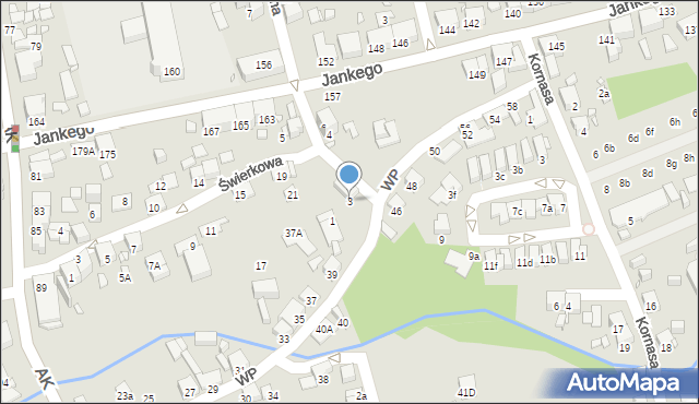 Katowice, Policyjna, 3, mapa Katowic