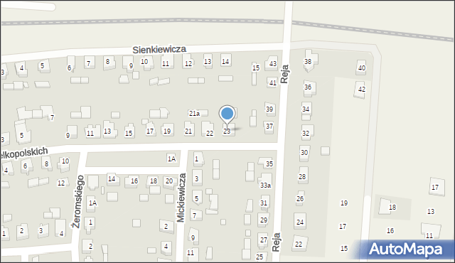 Kaźmierz, Powstańców Wielkopolskich, 23, mapa Kaźmierz