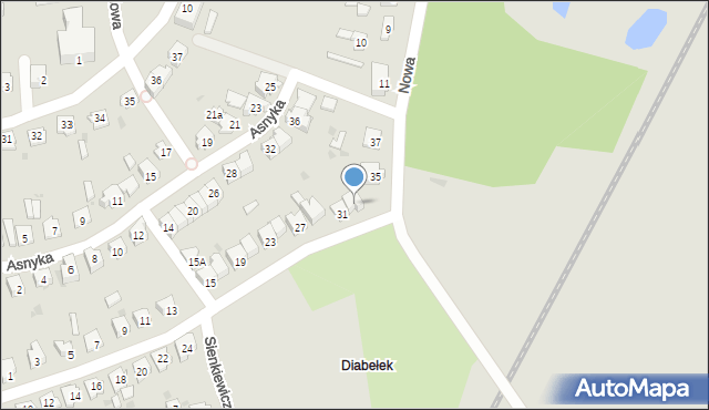 Kcynia, Powstańców Wielkopolskich, 33, mapa Kcynia