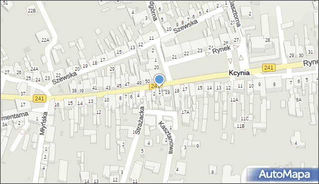 Kcynia, Poznańska, 1, mapa Kcynia