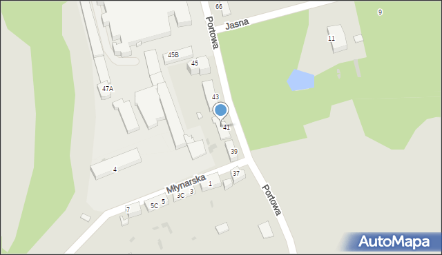 Kędzierzyn-Koźle, Portowa, 41C, mapa Kędzierzyna-Koźle