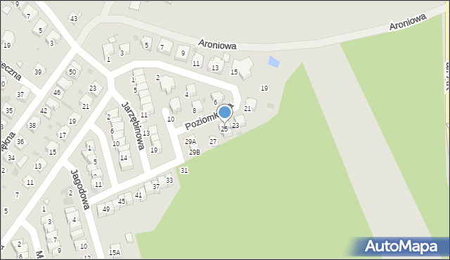 Kędzierzyn-Koźle, Poziomkowa, 25, mapa Kędzierzyna-Koźle