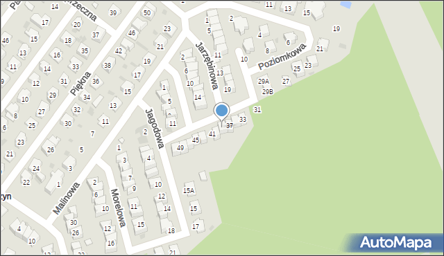 Kędzierzyn-Koźle, Poziomkowa, 39, mapa Kędzierzyna-Koźle