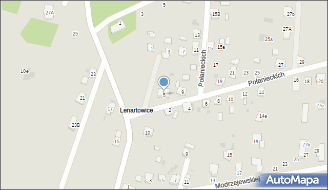 Kędzierzyn-Koźle, Połanieckich, 5, mapa Kędzierzyna-Koźle