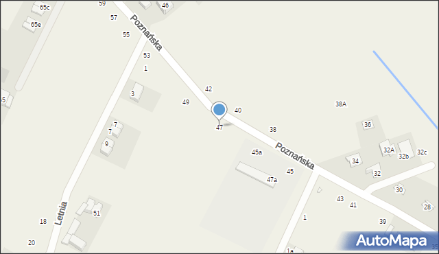 Kiekrz, Poznańska, 47, mapa Kiekrz