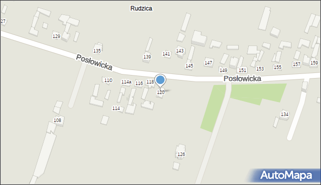 Kielce, Posłowicka, 120, mapa Kielc