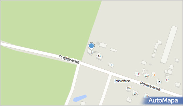 Kielce, Posłowicka, 7, mapa Kielc