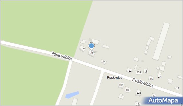 Kielce, Posłowicka, 7a, mapa Kielc