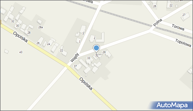 Kielcza, Polna, 31, mapa Kielcza