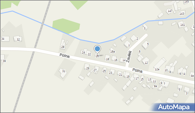 Kiełczewo, Polna, 20, mapa Kiełczewo