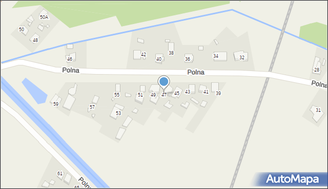 Kiełczewo, Polna, 47, mapa Kiełczewo