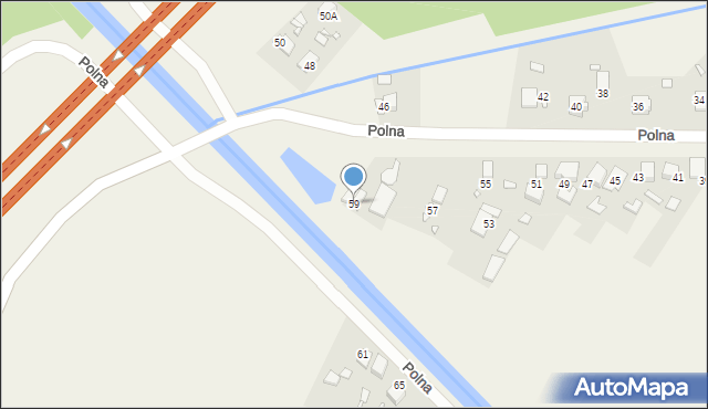 Kiełczewo, Polna, 59, mapa Kiełczewo