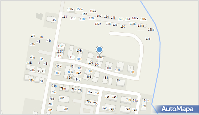 Kiełczów, Polna, 104c, mapa Kiełczów