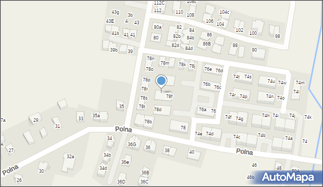 Kiełczów, Polna, 78g, mapa Kiełczów