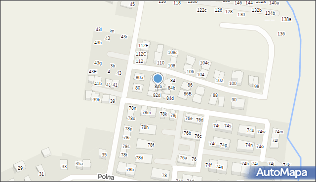 Kiełczów, Polna, 82c, mapa Kiełczów