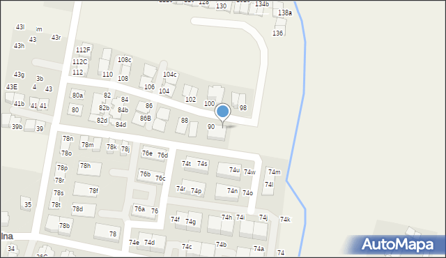 Kiełczów, Polna, 90C, mapa Kiełczów