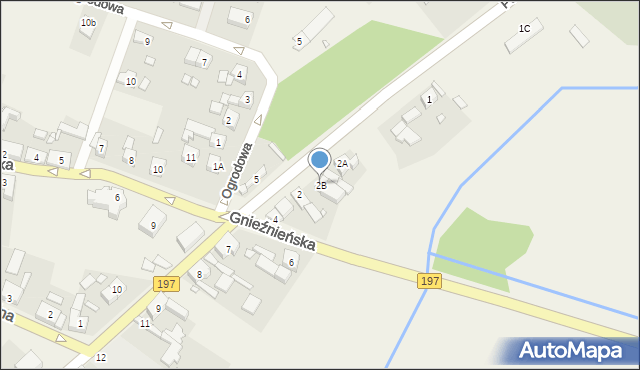 Kiszkowo, Pobiedziska, 2B, mapa Kiszkowo