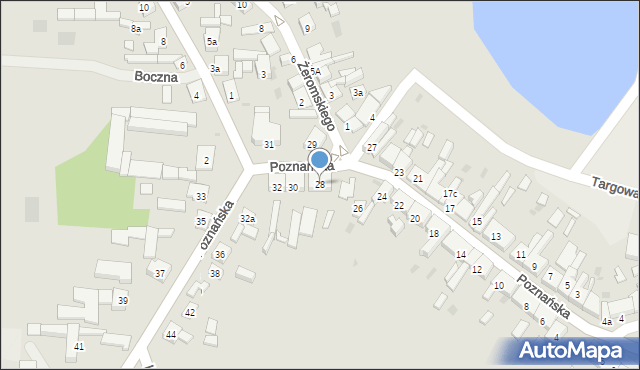 Kleczew, Poznańska, 28, mapa Kleczew