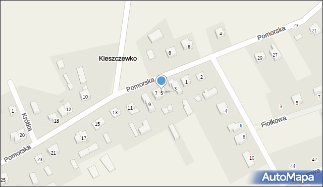 Kleszczewko, Pomorska, 5, mapa Kleszczewko