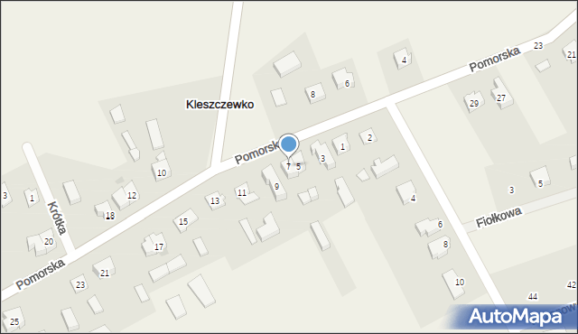 Kleszczewko, Pomorska, 7, mapa Kleszczewko