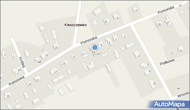 Kleszczewko, Pomorska, 9B, mapa Kleszczewko