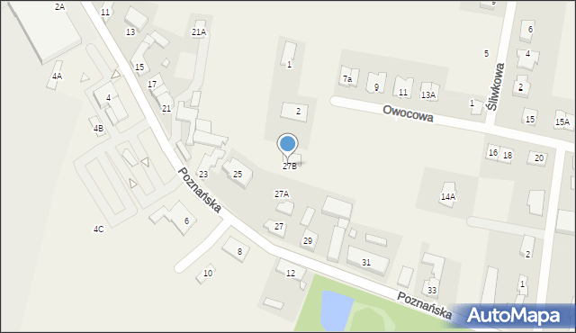 Kleszczewo, Poznańska, 27B, mapa Kleszczewo