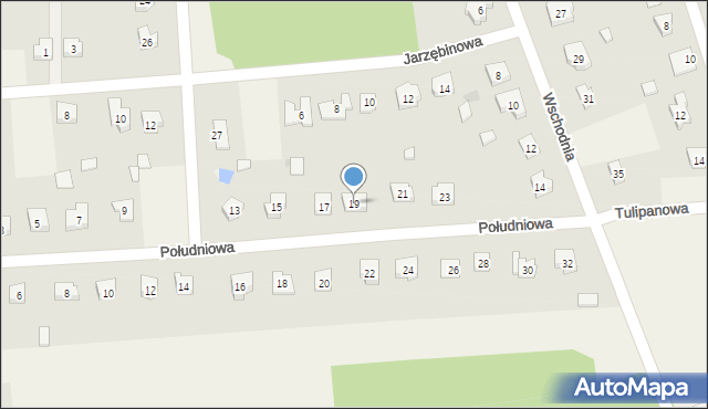 Kleszczów, Południowa, 19, mapa Kleszczów