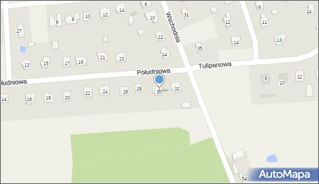 Kleszczów, Południowa, 30, mapa Kleszczów