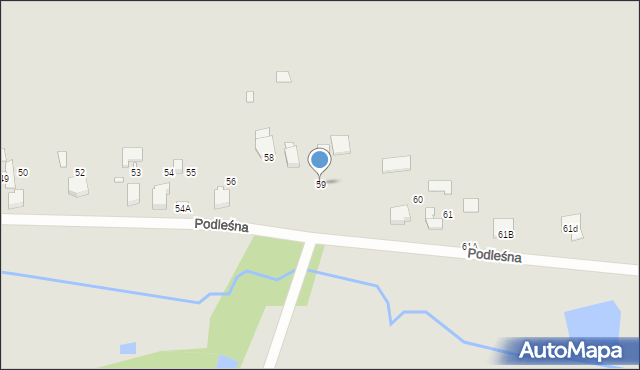 Kłobuck, Podleśna, 59, mapa Kłobuck