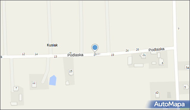 Kłoczew, Podlaska, 17, mapa Kłoczew