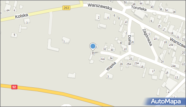 Kłodawa, Poznańska, 33, mapa Kłodawa