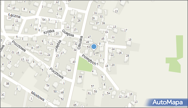 Klucze, Poległych, 1, mapa Klucze