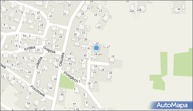 Klucze, Poległych, 15, mapa Klucze