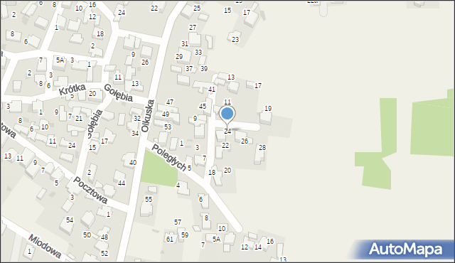 Klucze, Poległych, 24, mapa Klucze