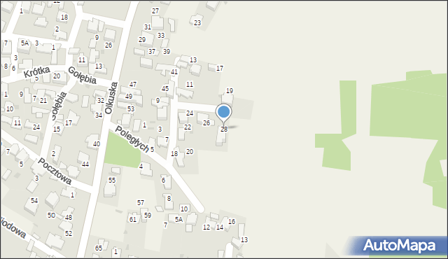 Klucze, Poległych, 28, mapa Klucze