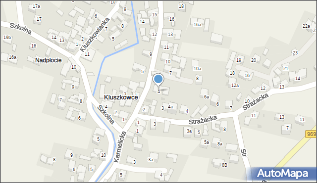 Kluszkowce, Podhalańska, 4, mapa Kluszkowce