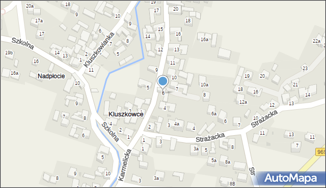 Kluszkowce, Podhalańska, 6, mapa Kluszkowce