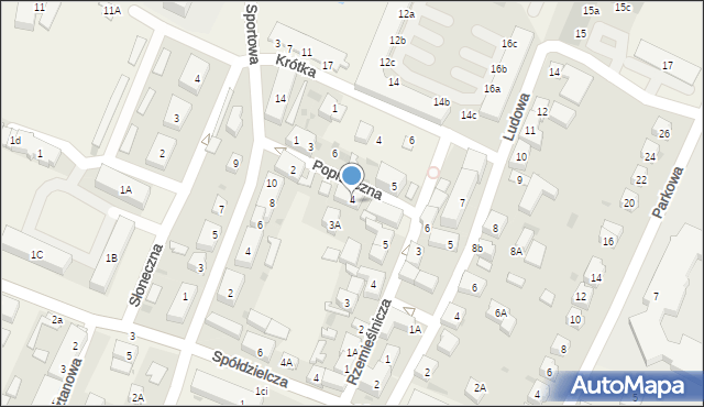 Kobierzyce, Poprzeczna, 4A, mapa Kobierzyce