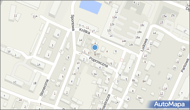 Kobierzyce, Poprzeczna, 6, mapa Kobierzyce