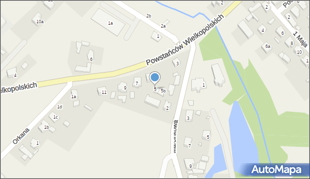 Kobyla Góra, Powstańców Wielkopolskich, 5, mapa Kobyla Góra