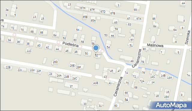 Kobyłka, Podleśna, 52, mapa Kobyłka