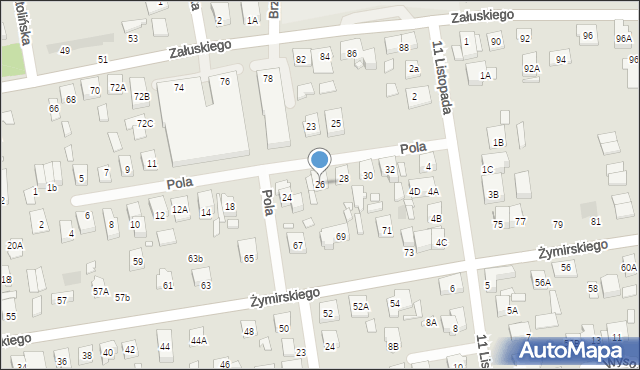 Kobyłka, Pola Wincentego, 26, mapa Kobyłka