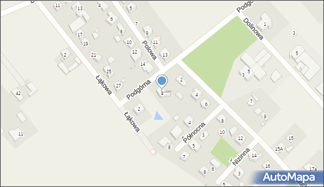 Kobylnica, Podgórna, 4, mapa Kobylnica