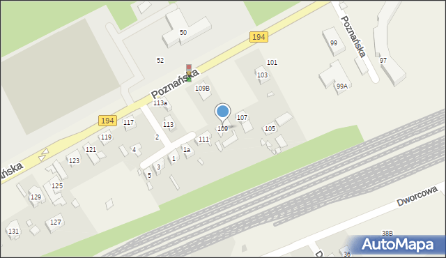 Kobylnica, Poznańska, 109, mapa Kobylnica