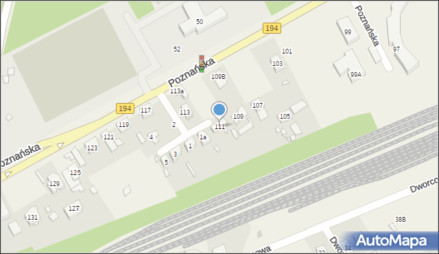 Kobylnica, Poznańska, 111, mapa Kobylnica